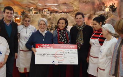La alcaldesa de Logroño entrega a Cocina Económica 2.244 euros del belén