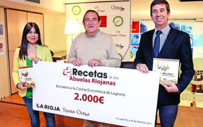 ‘Recetas de las abuelas riojanas’ dona dos mil euros