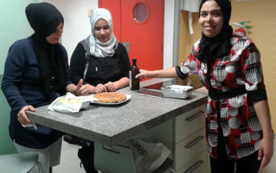 Taller de cocina de Alojamiento, en La Gota de Leche
