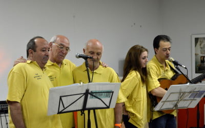 Actuación de ‘The kitchen’s band’ en un Hogar de Mayores