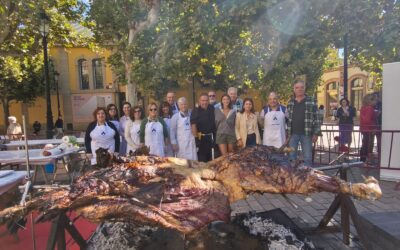 Degustación de ternera avileña ecológica por el CPAER (Consejo de la Producción Agraria Ecológica de La Rioja) a beneficio de Cocina Económica de Logroño